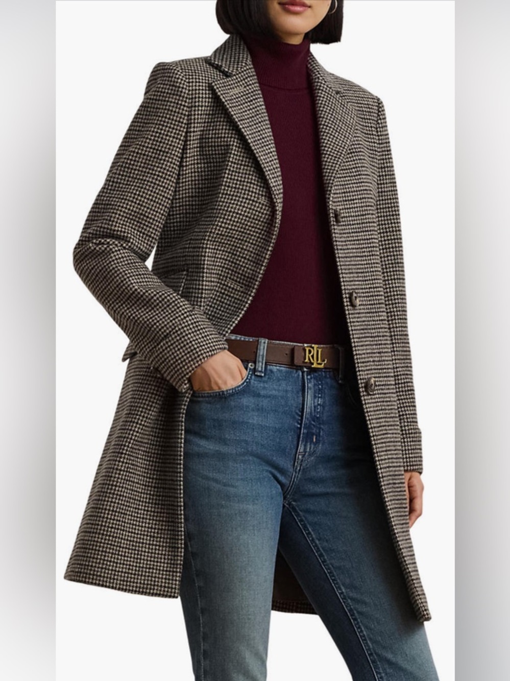 Lauren Ralph Lauren Houndstooth coat
